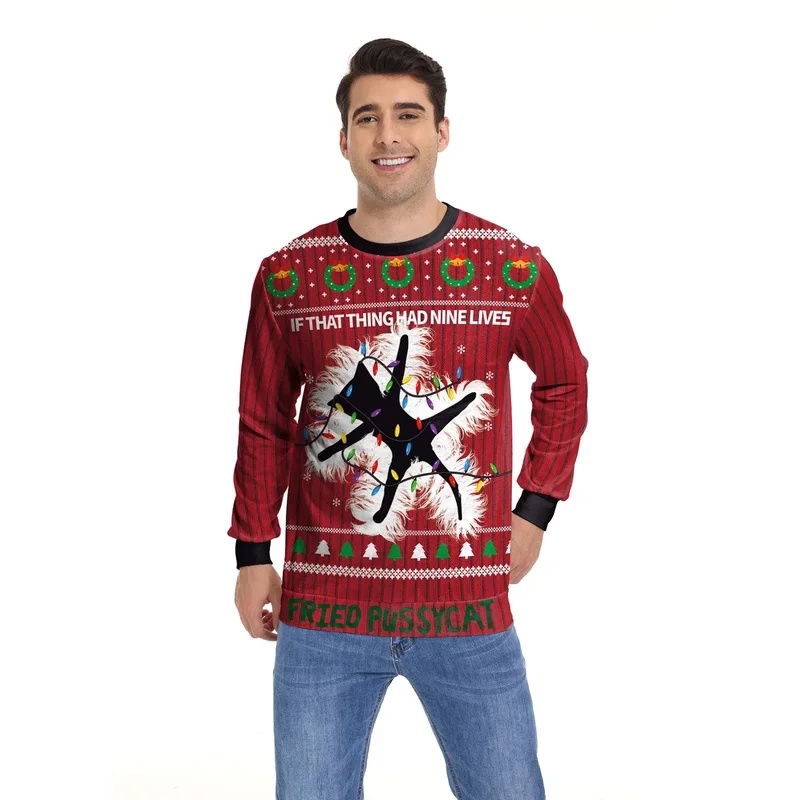 3D Printing Glass - Sweater Natal 3D untuk Pria dan