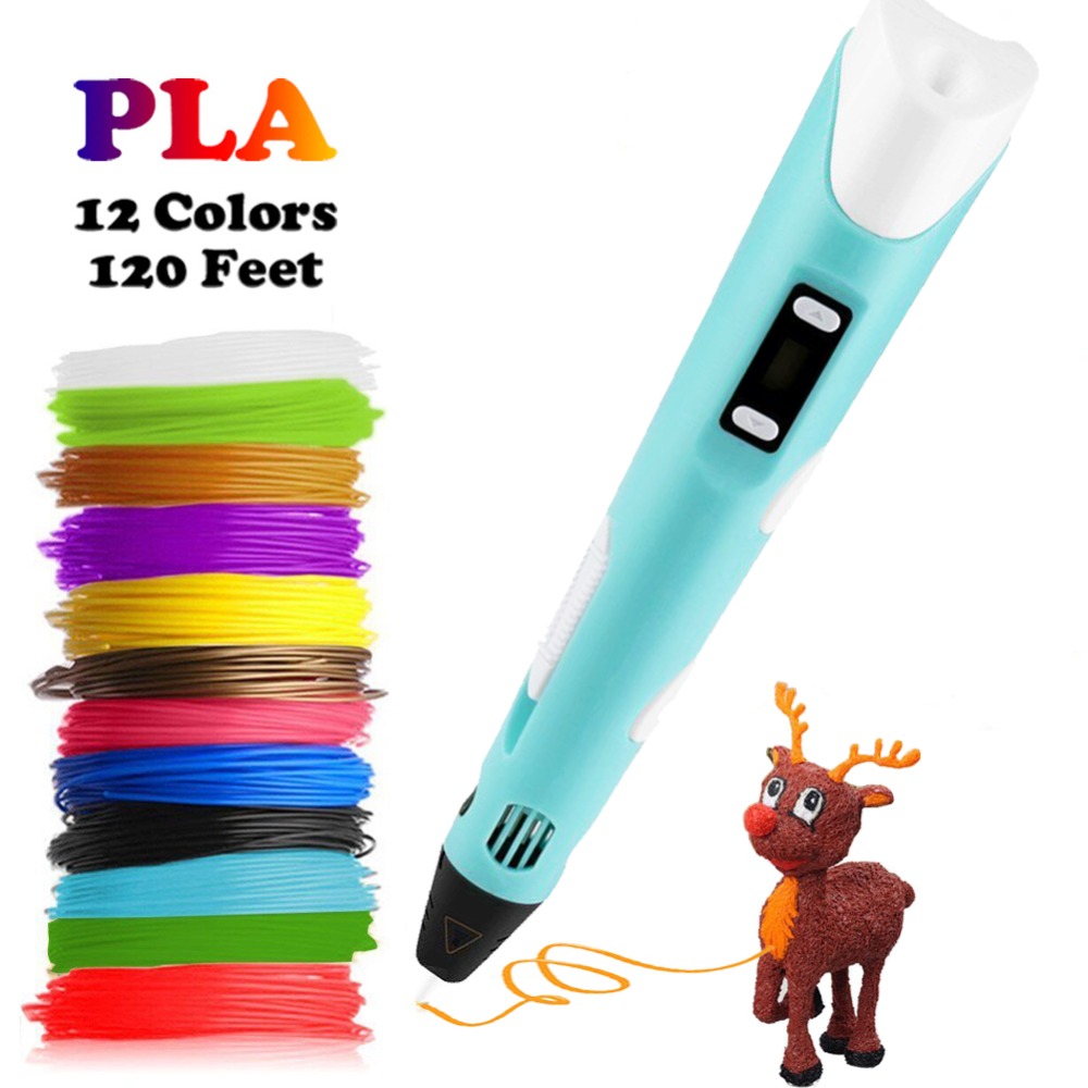 3D Printing Pen For Kids - Dikale 3D Pena LED Layar DIY