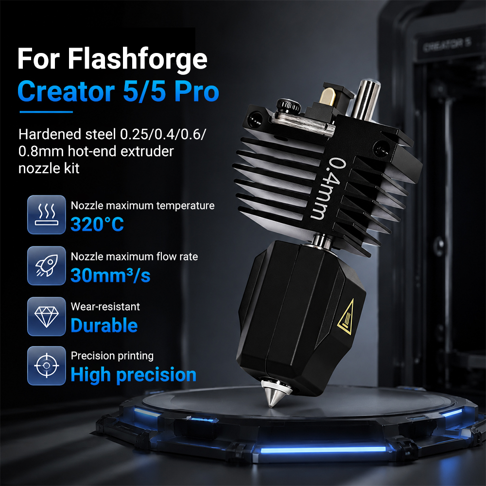 3D Printing News - Kit Hotend 0.25/0.4/0.6/0.8mm Untuk Flashforge Creator