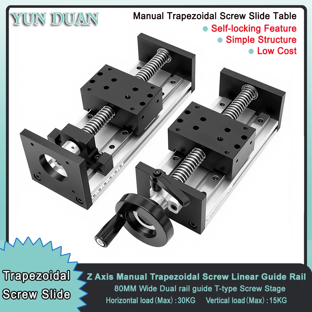 Linear Guide Rail - Aktuator Linear Meja Geser Sekrup Trapesium