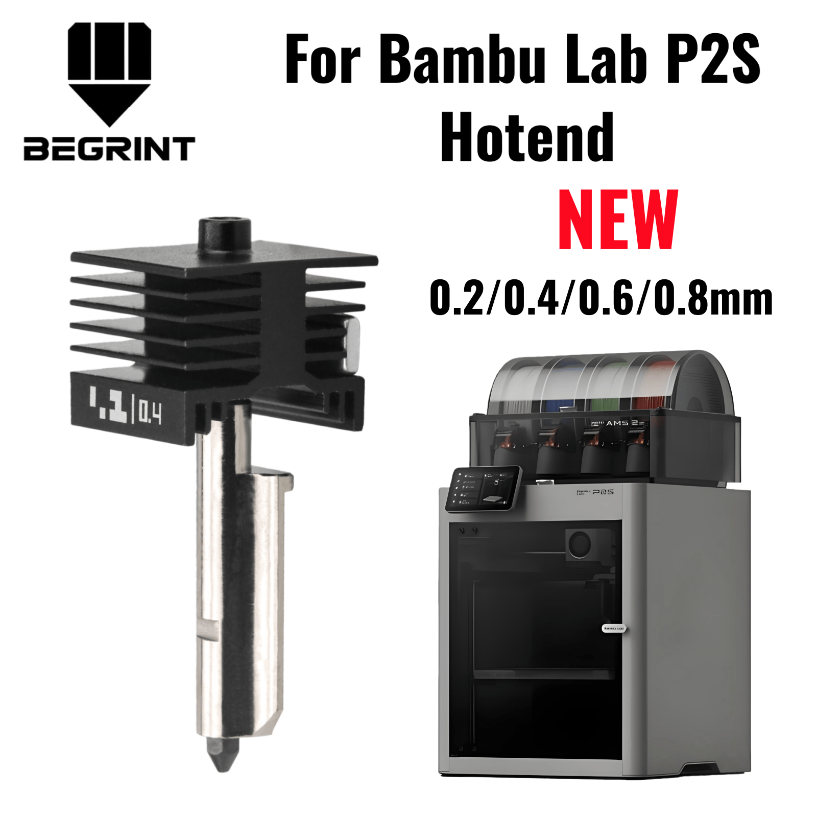 3D Printing News - Untuk Bambu Lab P2S X2D, Nozel