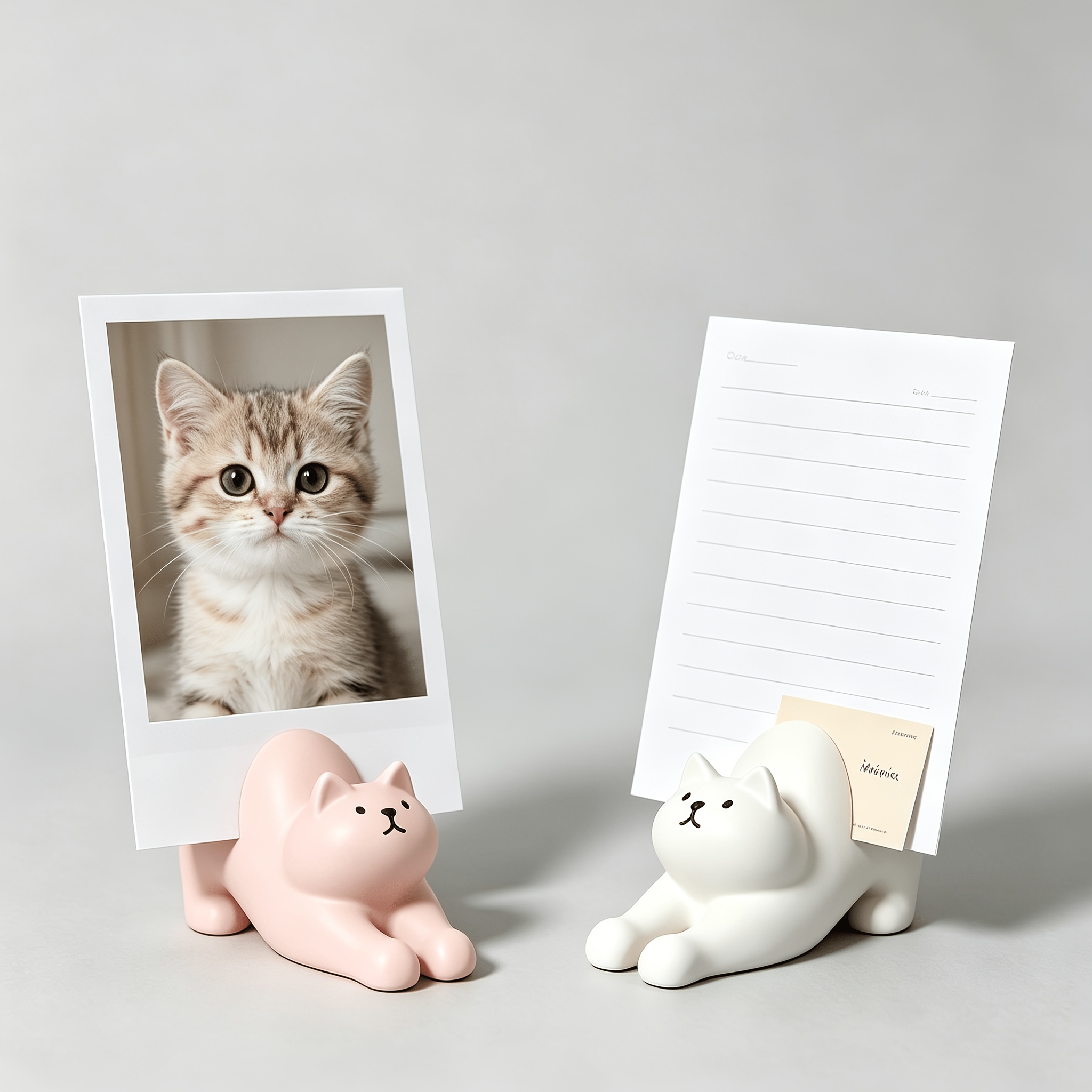 3D Printing Card - Penyangga Kartu Nama Meja Bentuk Kucing