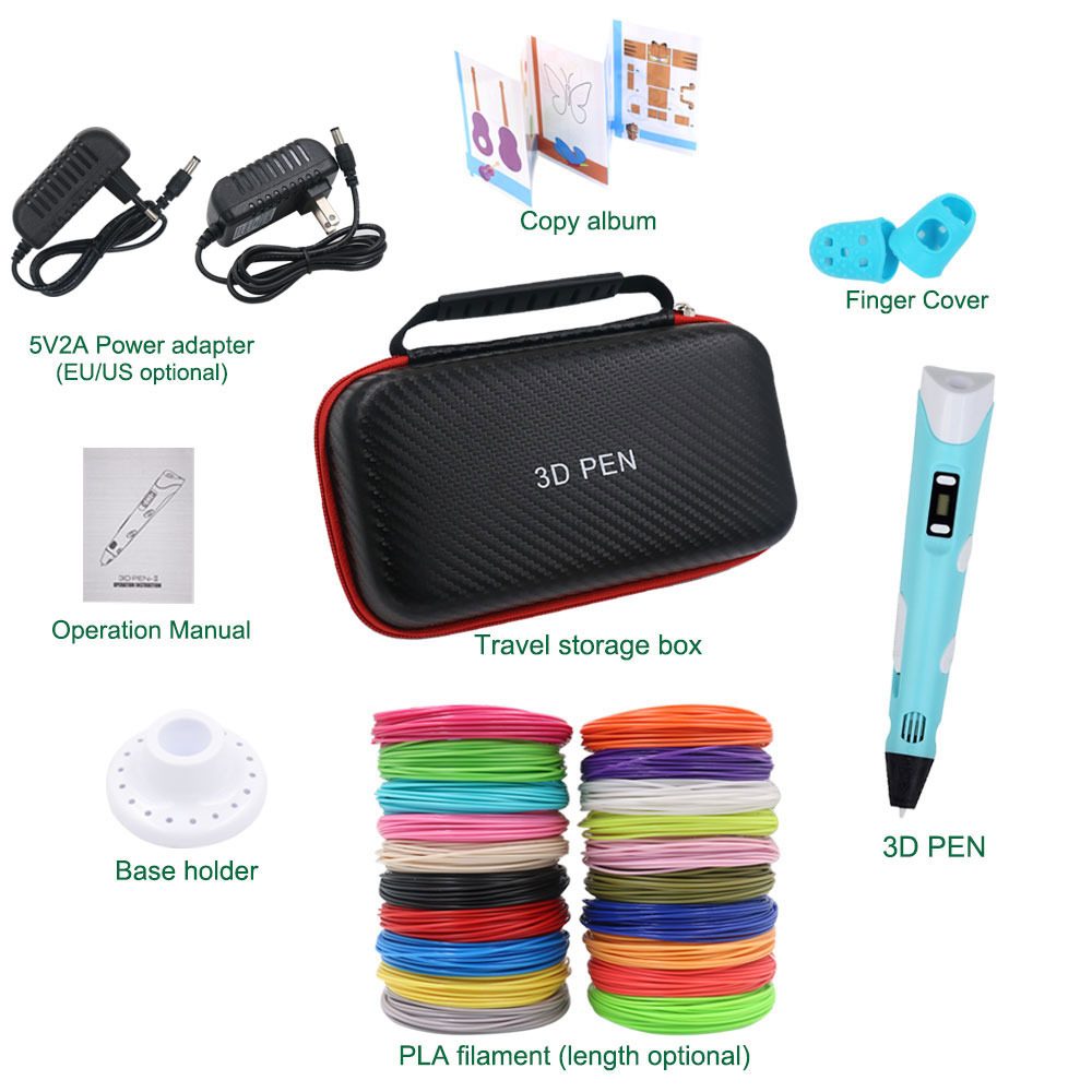 Set Pena Cetak 3D Aneh dengan  - 3D Printing Pen For Kids ulasan dan harga