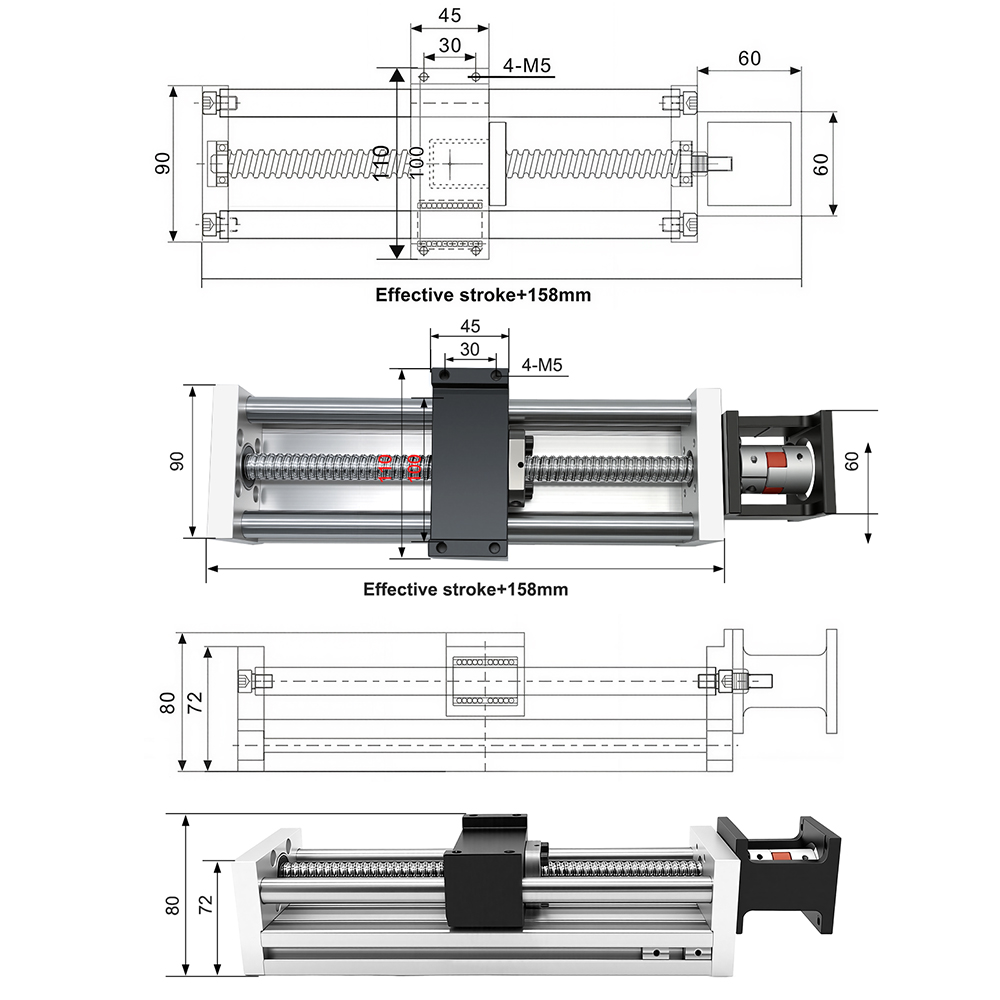 Rel Pemandu Linear, Meja Geser - Linear Guide Rail ulasan dan harga