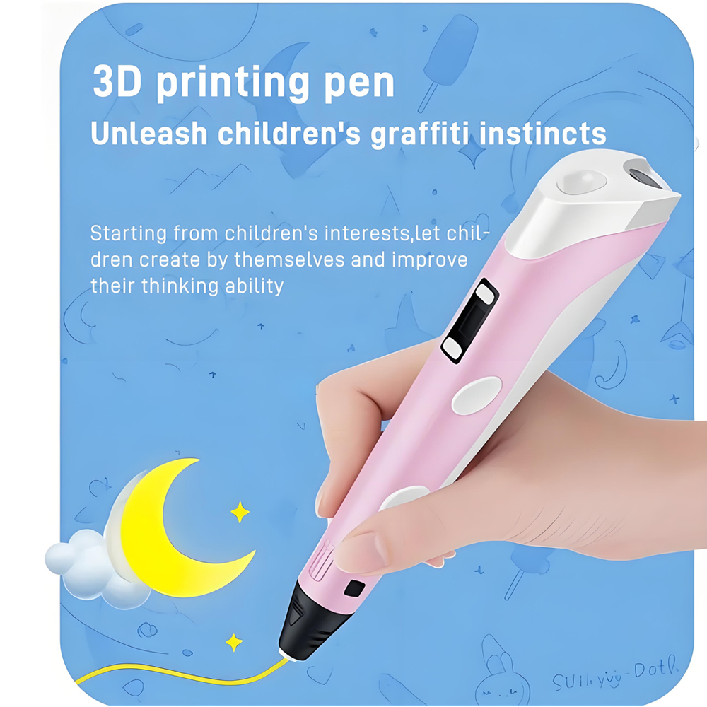 Pena 3D Anak-anak Pena Gambar  - 3D Printing Pen For Kids ulasan dan harga