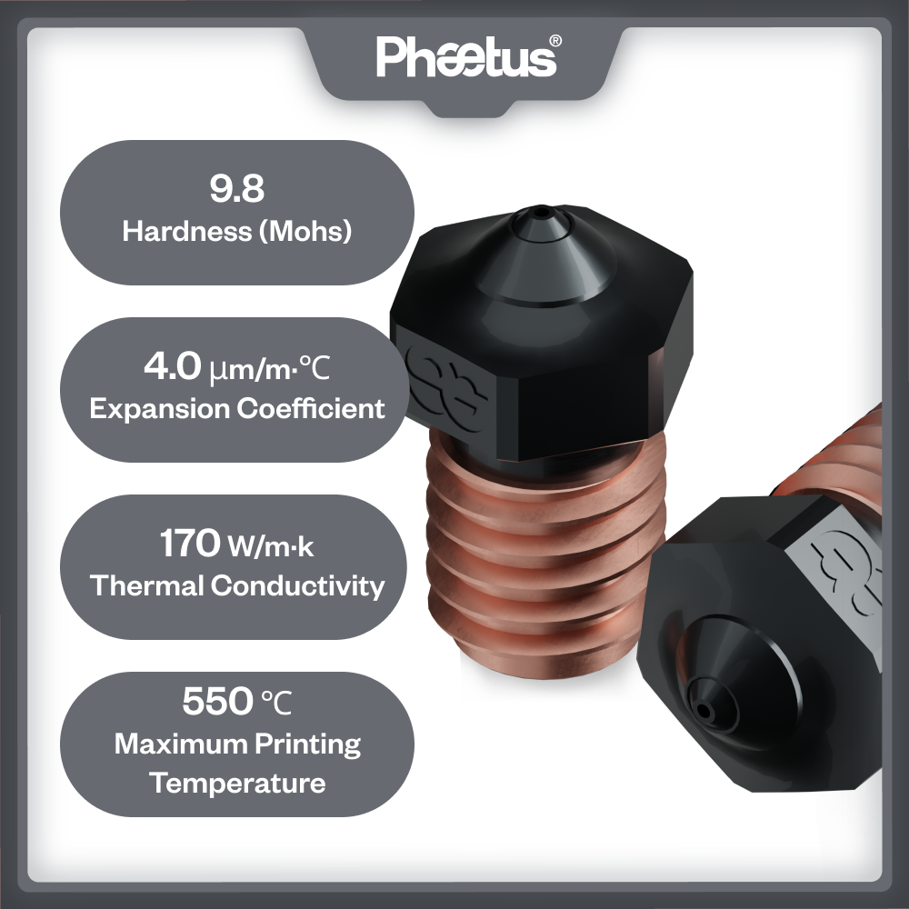 Nosel Phaetus Silicon Carbide  - 3D Printing News ulasan dan harga