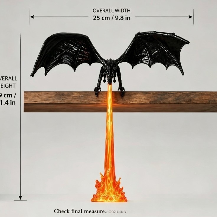 Lampu Naga Pernafas Api Cetak  - 3D Printing Nyc ulasan dan harga