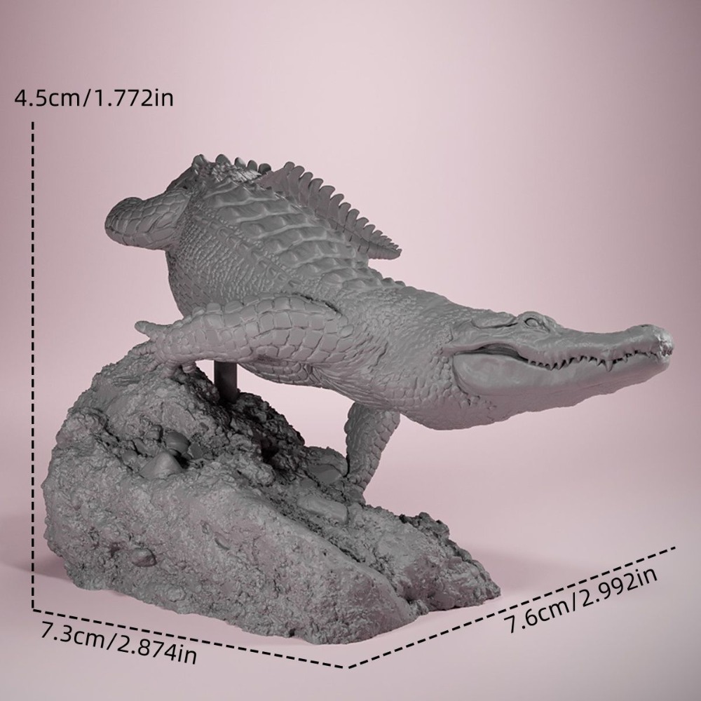 Patung Buaya Amerika Berpose B - 3D Printing Nyc ulasan dan harga