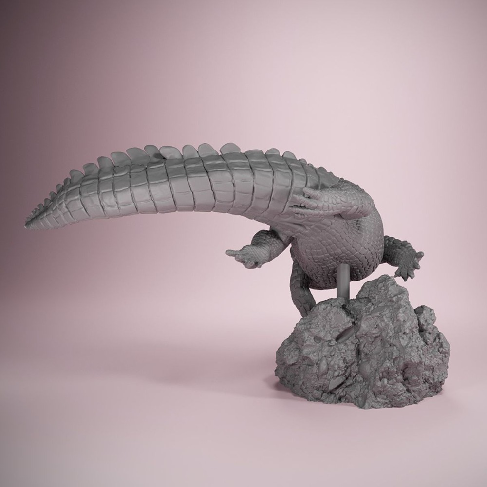 Patung Buaya Amerika Berpose B - 3D Printing Nyc ulasan dan harga