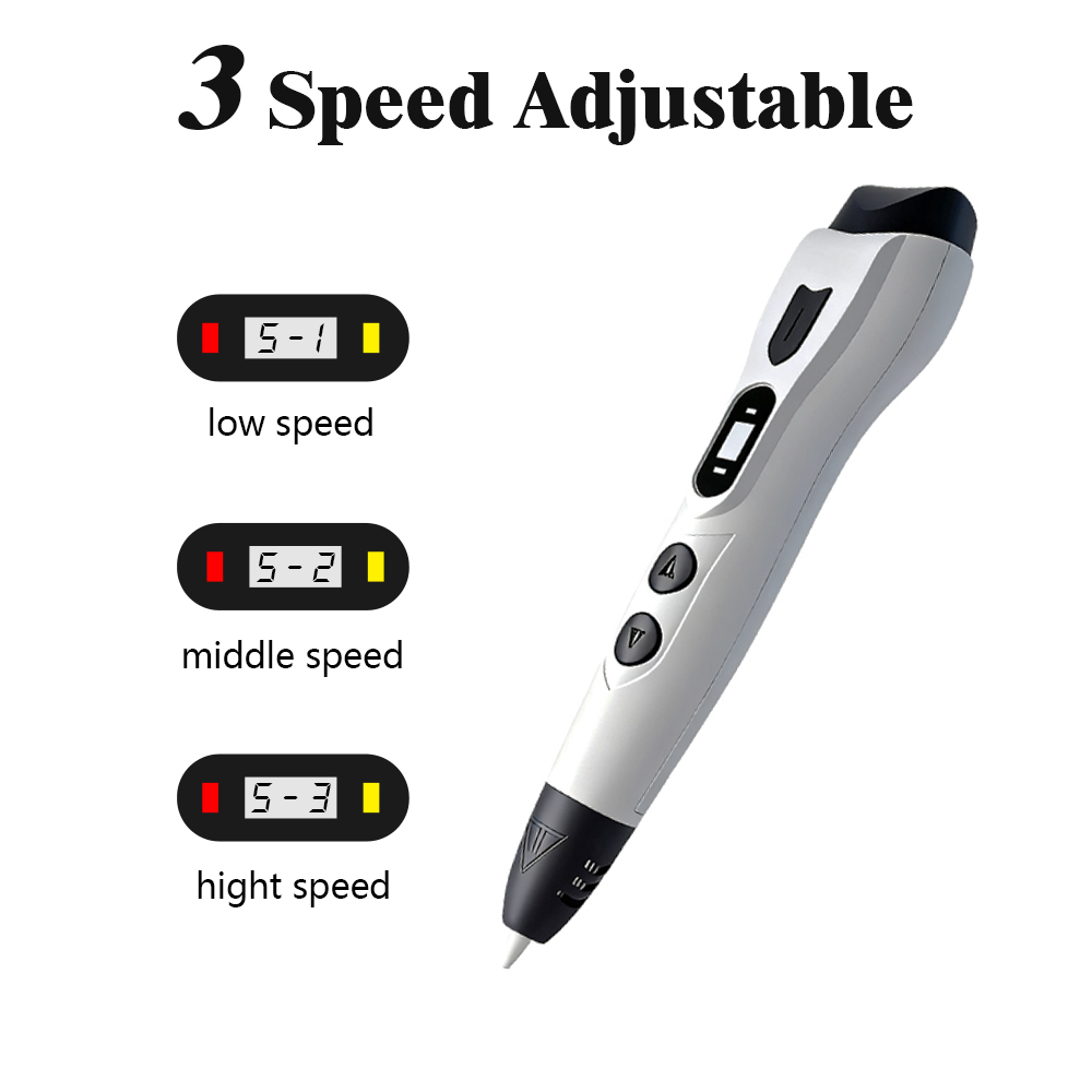 Pena Cetak 3D yang Ditingkatka - 3D Printing Pen For Kids ulasan dan harga