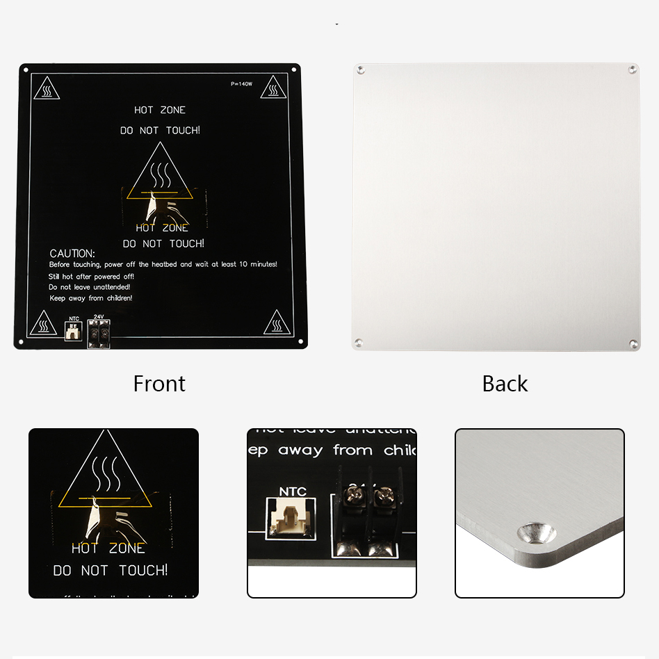 Bagian Printer 3D kasur panas  - 3D Printing Glass ulasan dan harga