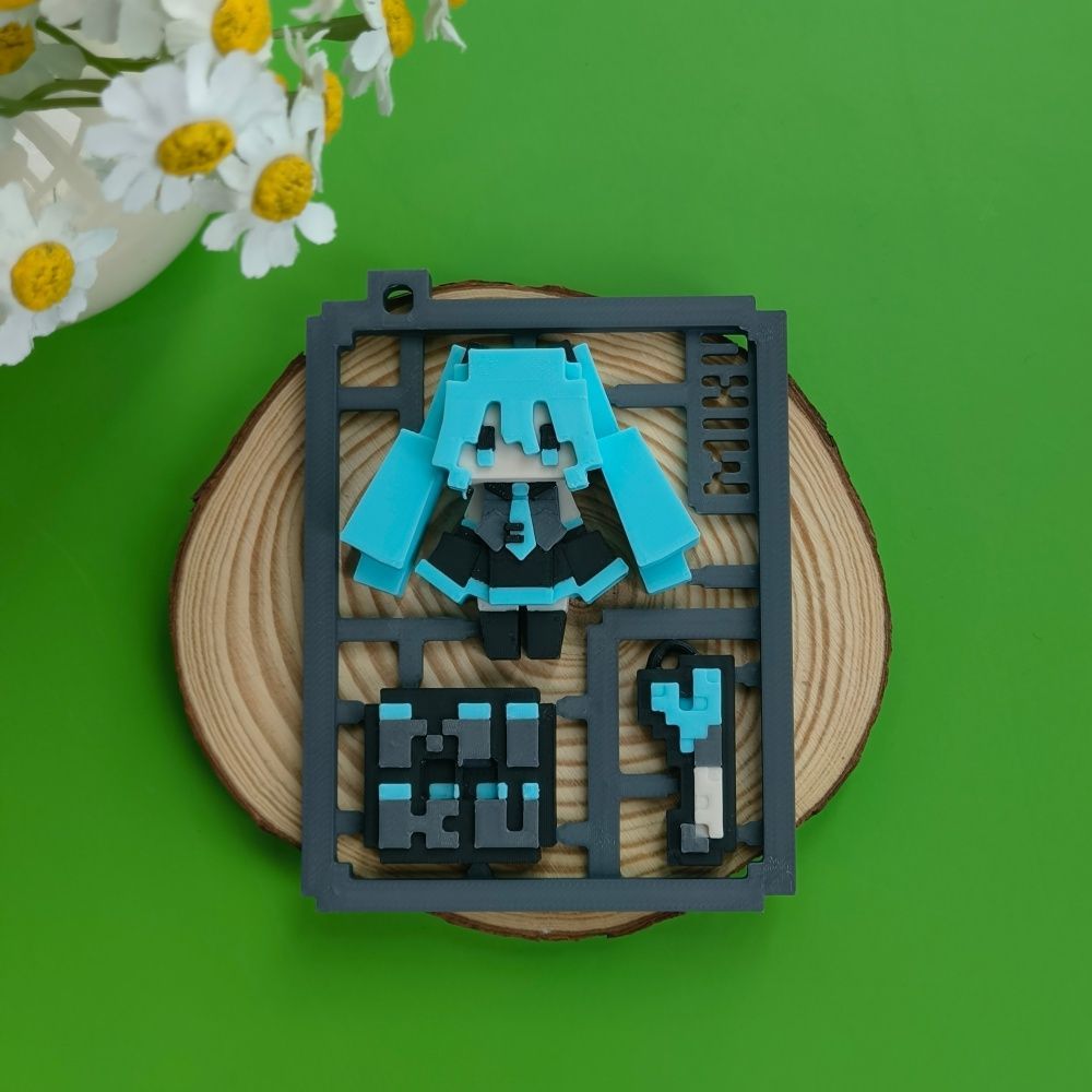 Model Hatsune Miku Pixel Lucu  - 3D Printing Yourself ulasan dan harga