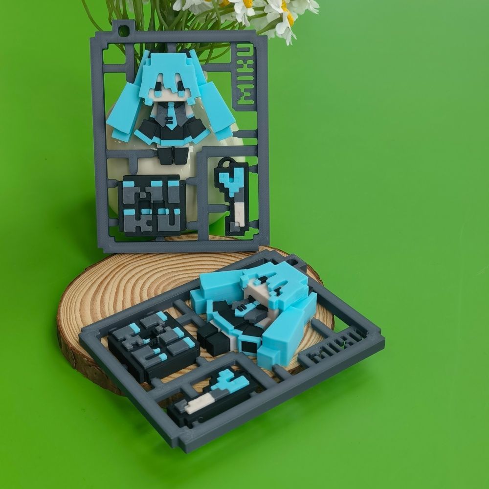 Model Hatsune Miku Pixel Lucu  - 3D Printing Yourself ulasan dan harga