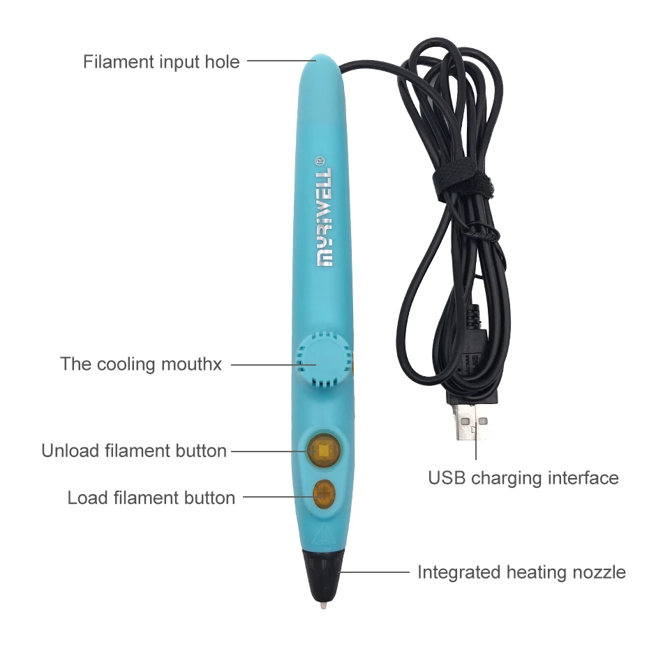 Myriwell Pena Cetak 3D RP-200A - 3D Printing Pen For Kids ulasan dan harga