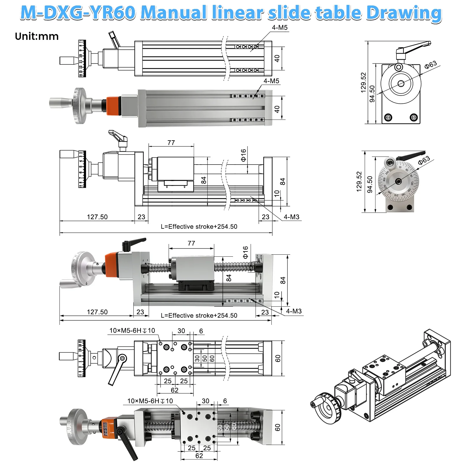 Meja Geser Linear Manual Beban - Linear Guide Rail ulasan dan harga