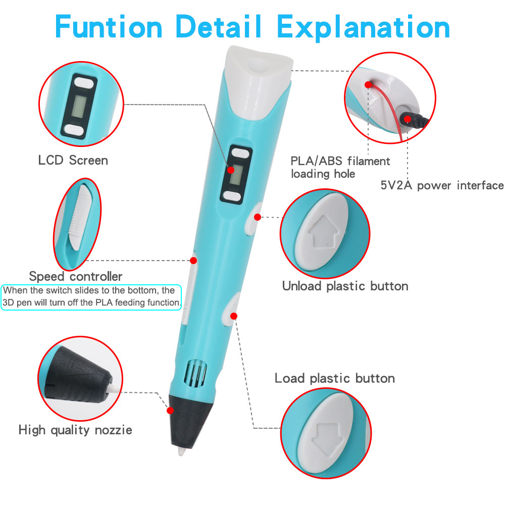 Pena 3D Printing Anak-Anak Pop - 3D Printing Pen For Kids ulasan dan harga